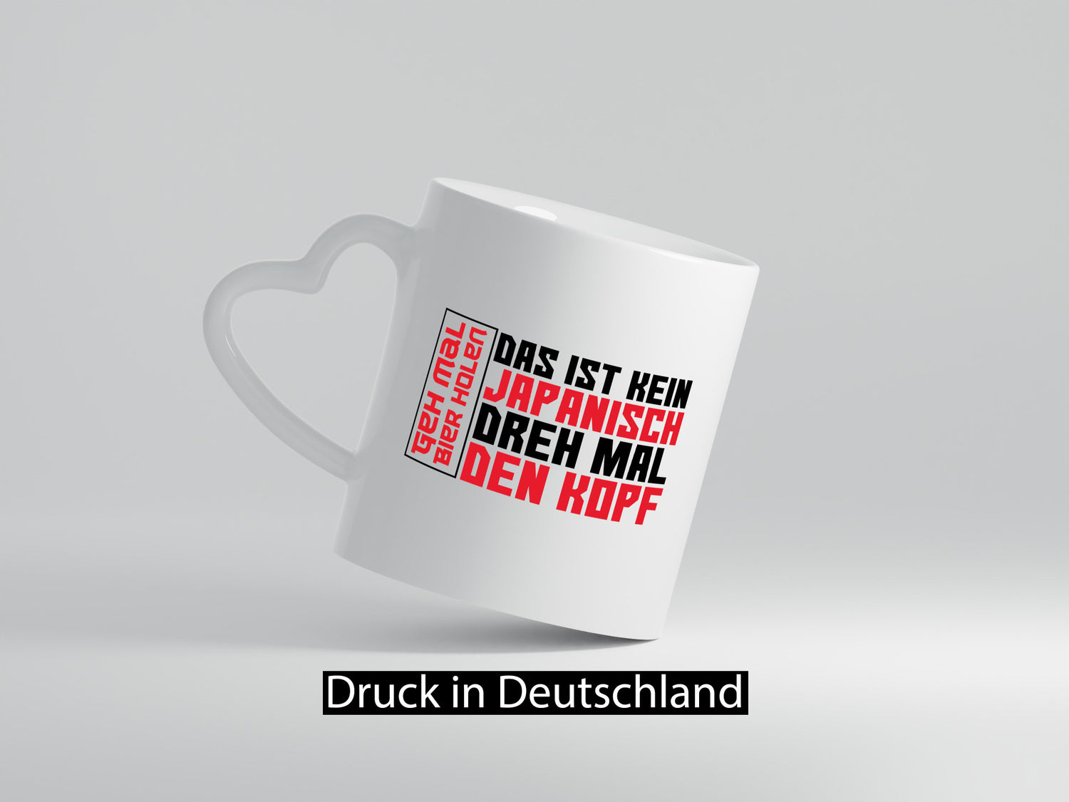 Geh mal Bier holen | Japanisch lustiger Spruch Party Geschenkidee Humor Tasse