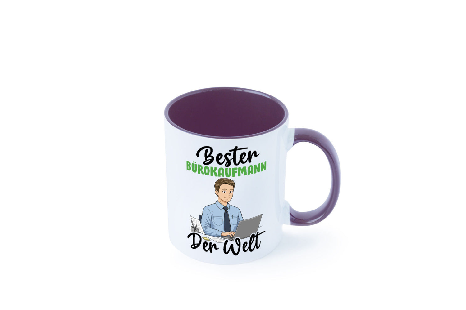 Bester Bürokaufmann | Kaufmann v2 lustig Arbeit Kollegen Büro Geschenk Tasse
