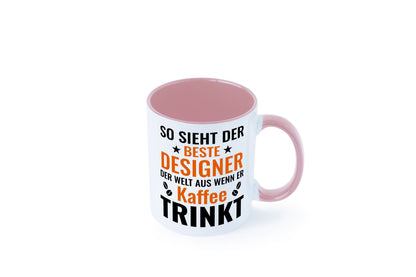 Kaffee trinkt: Designer Beruf | Mode Geschenkidee Arbeit Kollegen Büro Humor