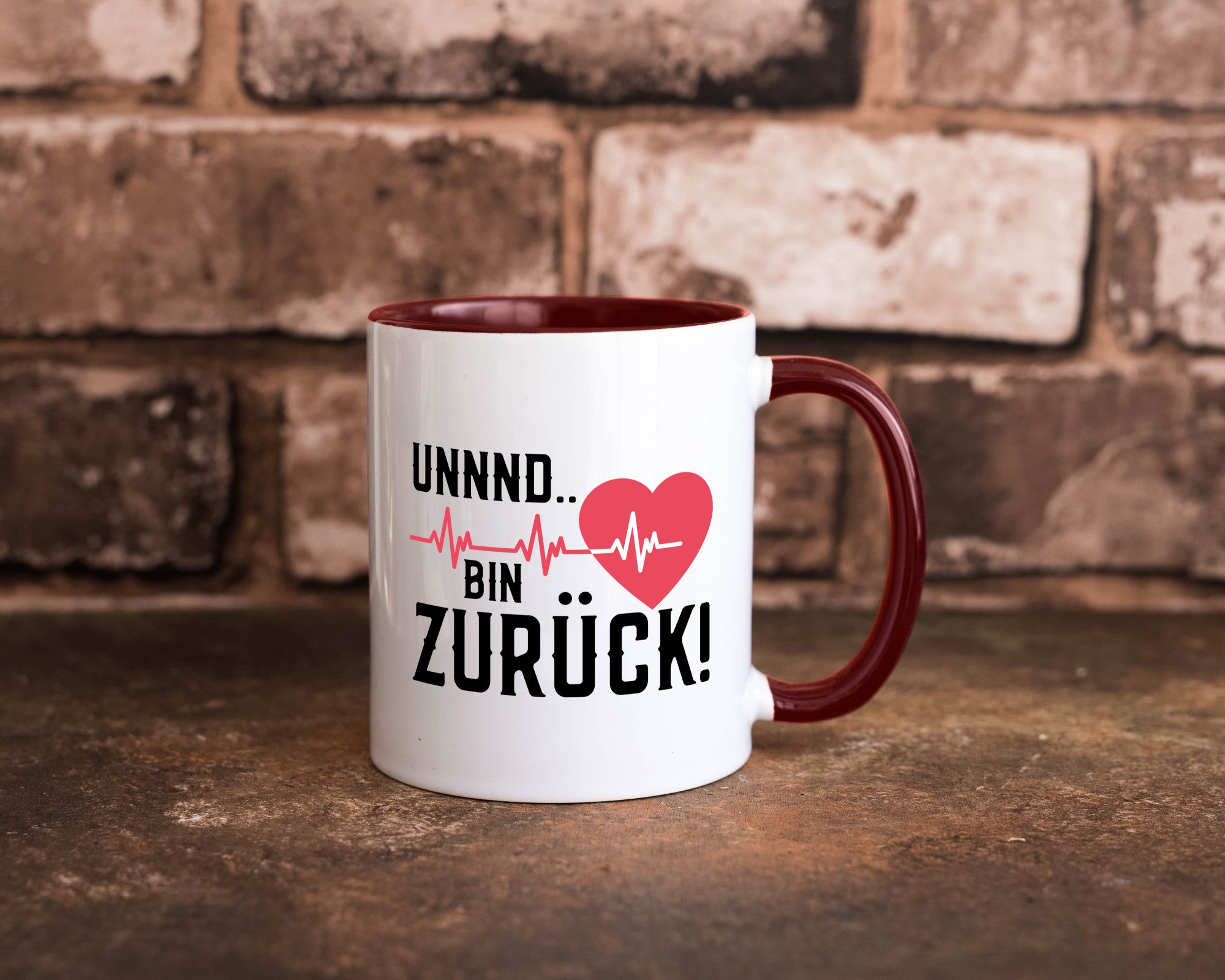 Bin zurück | Herzschlag Reanimation Puls Arzt Klinik Geschenk Humor