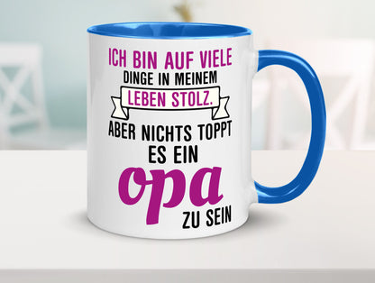Opa Tasse | Stolzer Großvater Vatertag Enkelkinder Geschenk Familie
