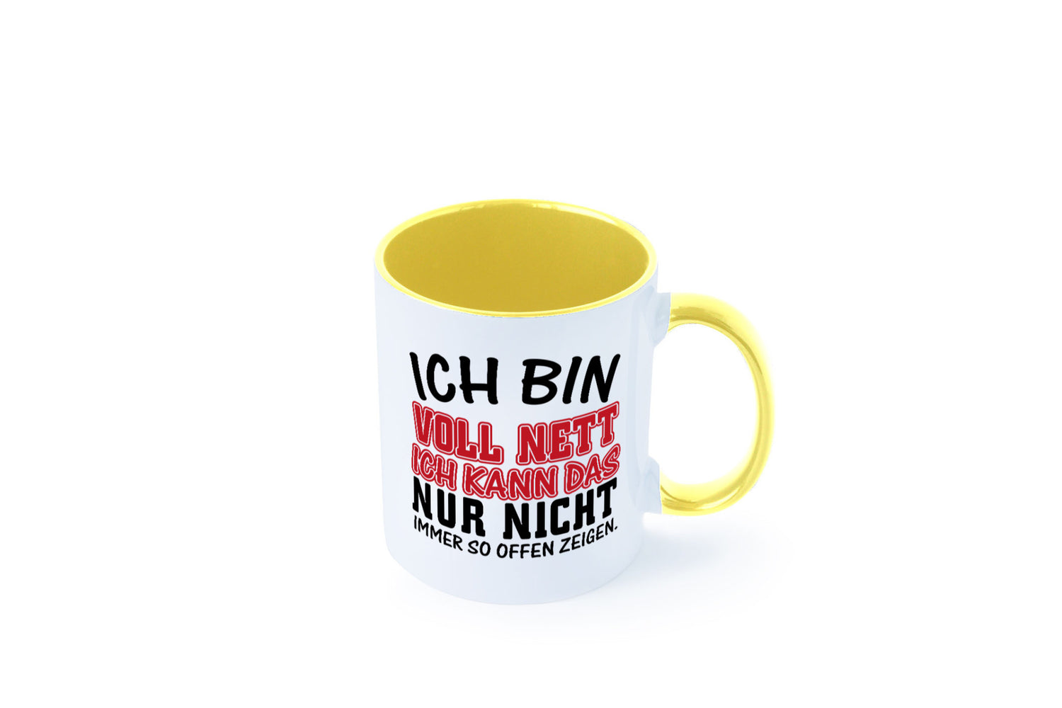 Ich bin voll nett Geschenkidee Humor Tasse