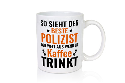 Kaffee trinkt: Polizist | Polizei Geschenkidee Humor Tasse