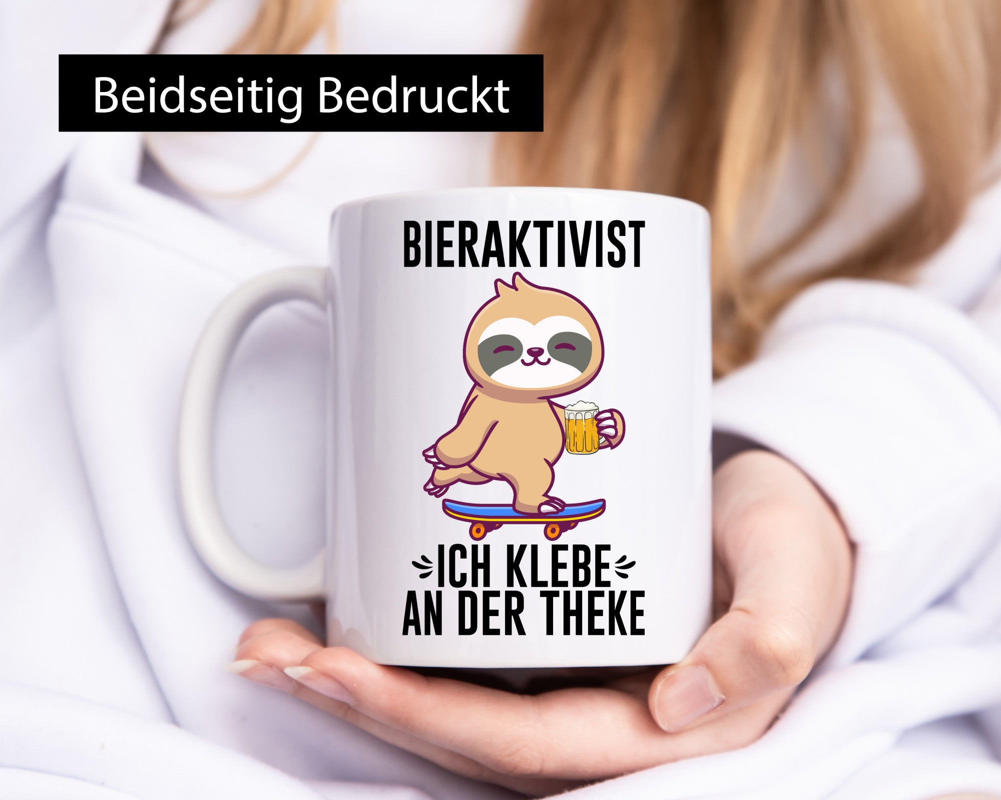 Bieraktivist | Ich Klebe an der Theke Sauf Spruch lustiger Geschenk Humor