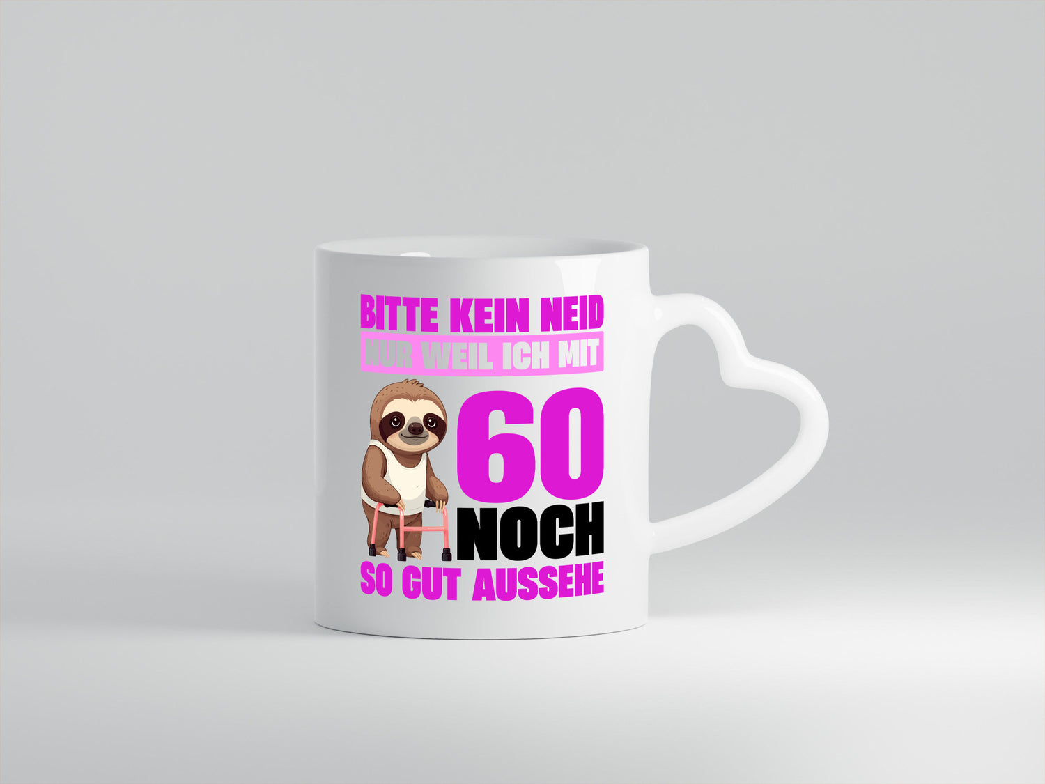60. Geburtstag | Bitte kein neid Faultier 60 Jahre v2 Geschenk Geschenkidee