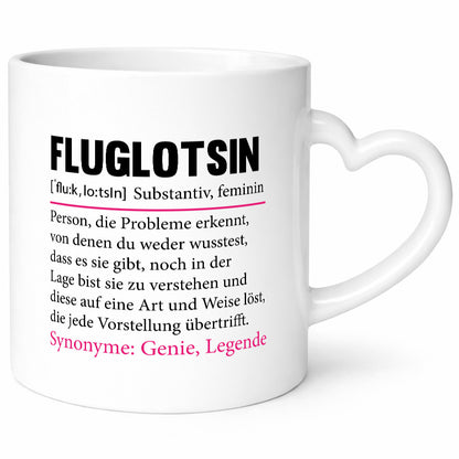 Fluglotsin | Flughafen Flugverkehr Spruch Humor Geschenkidee Tasse