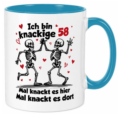 58. Geburtstag | Knackige 58 Ich bin alt v2 Humor Geschenkidee Tasse
