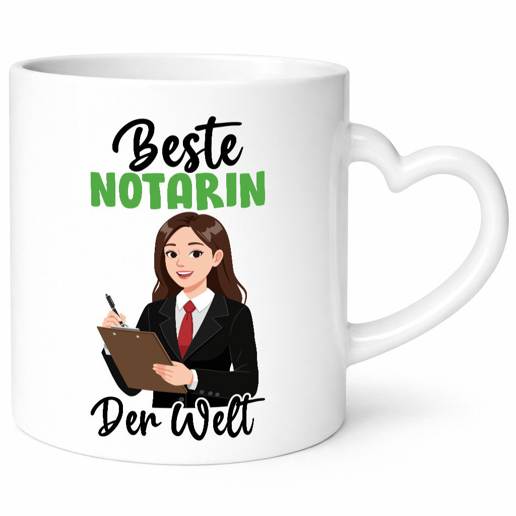 Beste Notarin | Juristin v2 lustig Humor Geschenkidee Geschenk Tasse