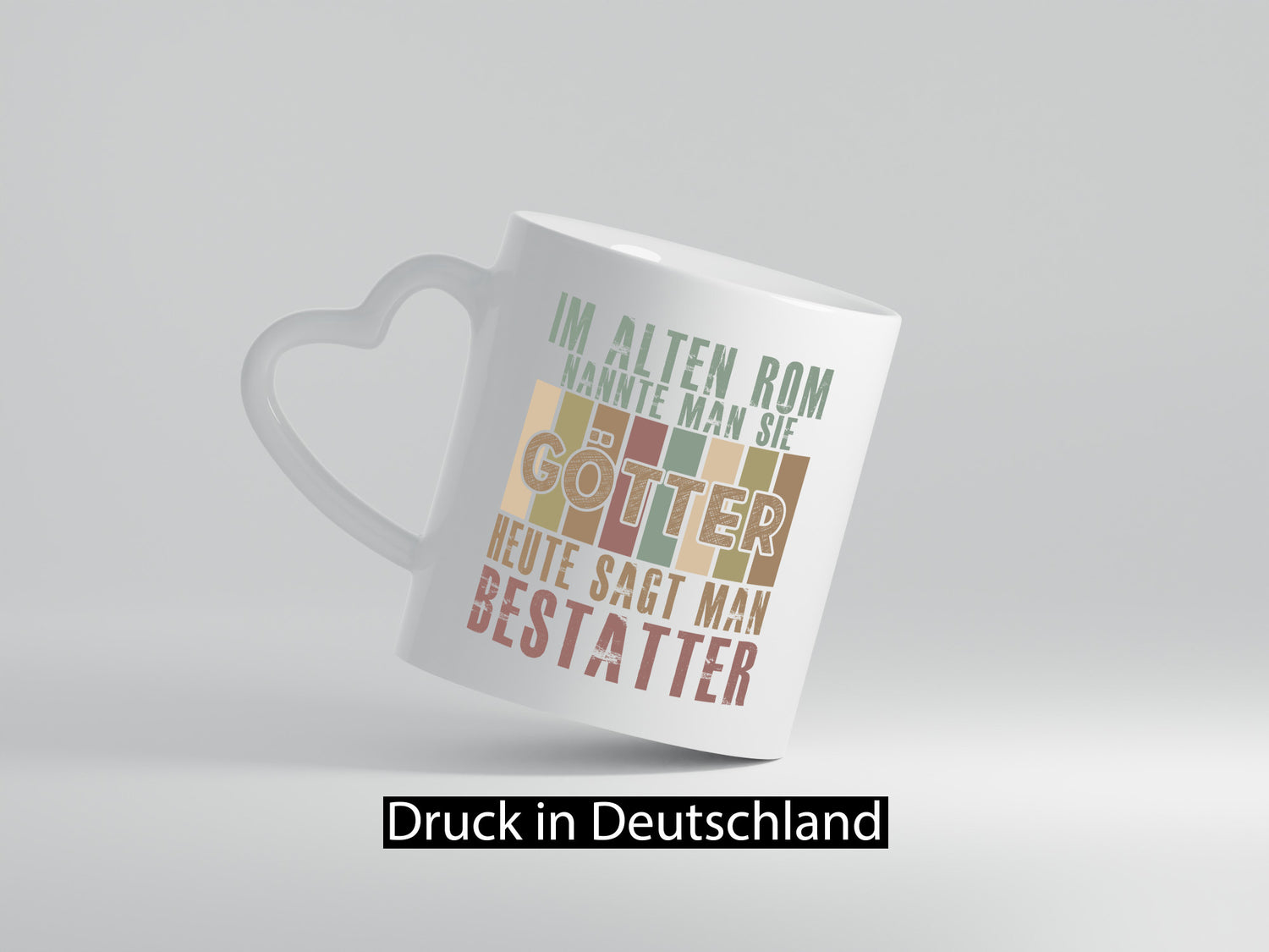 Heute sagt man: Bestatter | Bestattung Totengräber Geschenk Humor Geschenkidee
