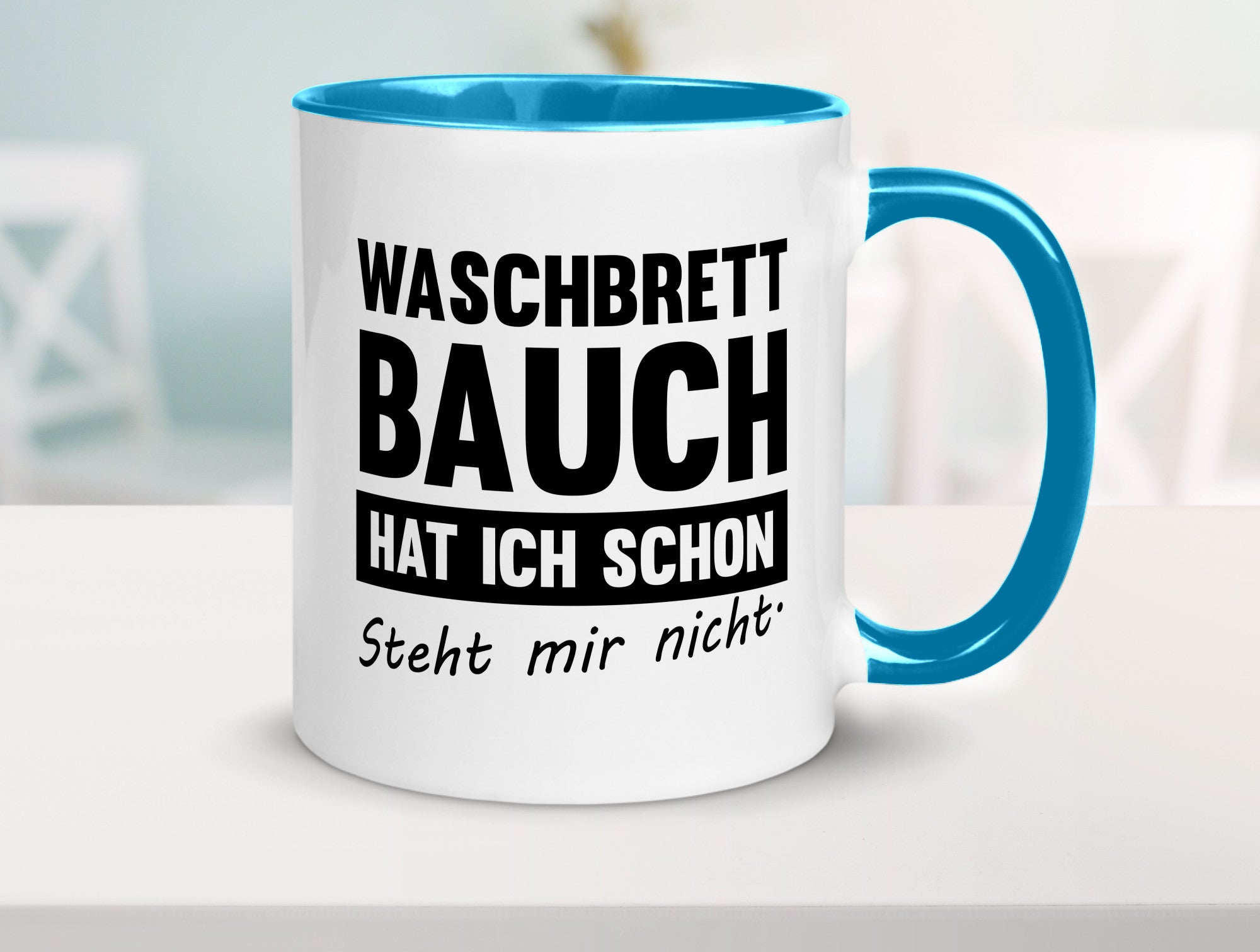 Waschbrettbauch steht mir nicht | Sixpack Gym lustiger Spruch Geschenk Humor