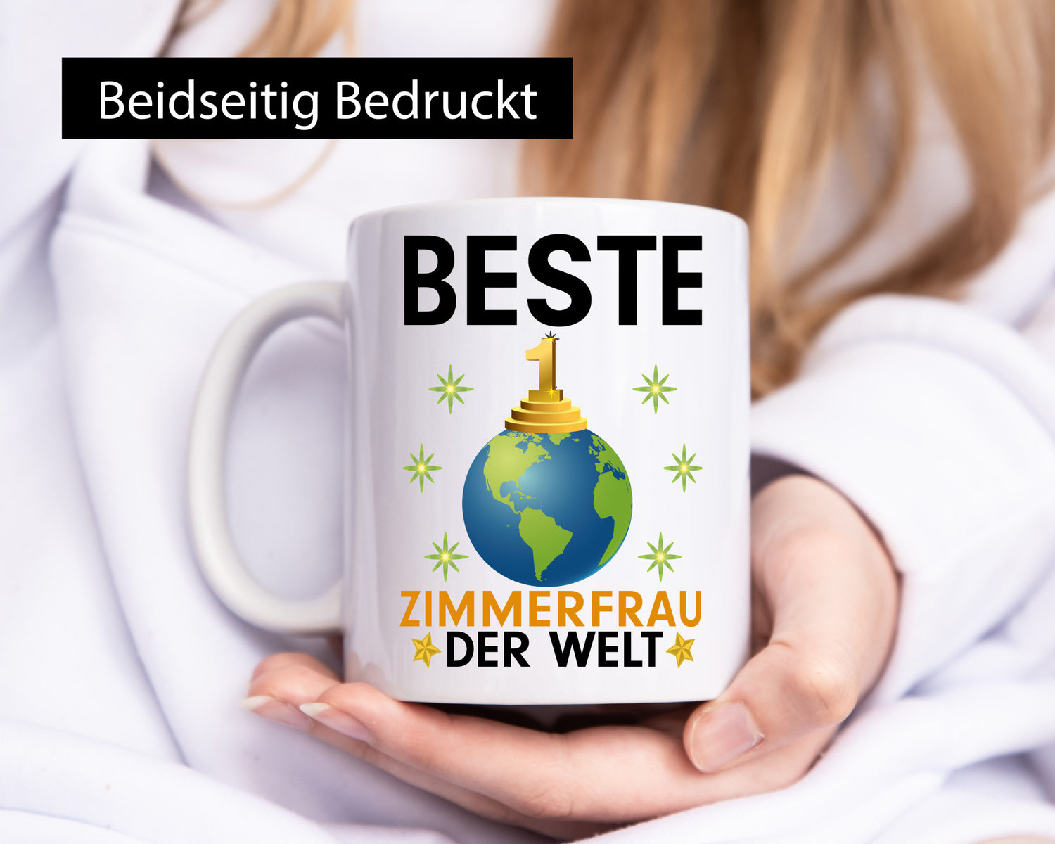 Welt Beste Zimmerfrau| Holzbau | Handwerkerin Geschenkidee Humor Tasse