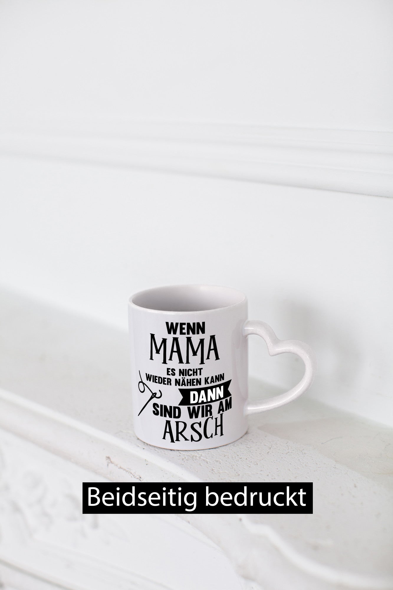 Wenn mama es nicht nähen kann | Nähmaschiene Nadel Geschenkidee Familie Humor