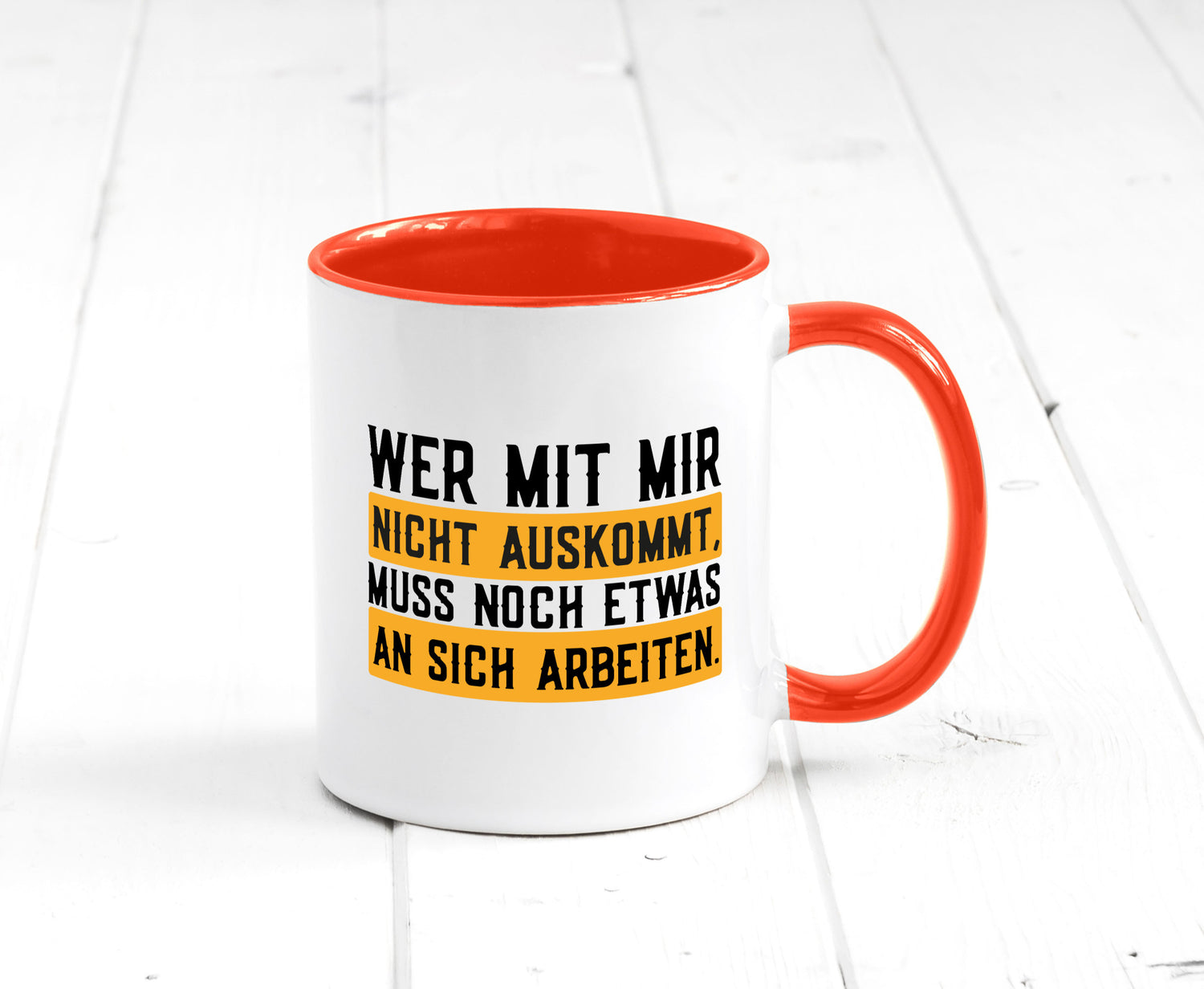 Wer mit mir nicht auskommt | Selbstbewusst lustiger Spruch Geschenk Humor