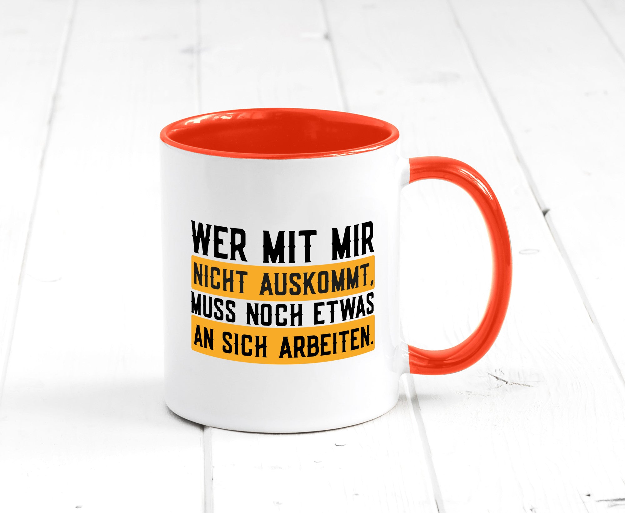 Wer mit mir nicht auskommt | Selbstbewusst lustiger Spruch Geschenk Humor