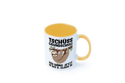 Tschüss Grundschule ich häng jetzt in der 5. Klasse ab Humor Geschenkidee Tasse