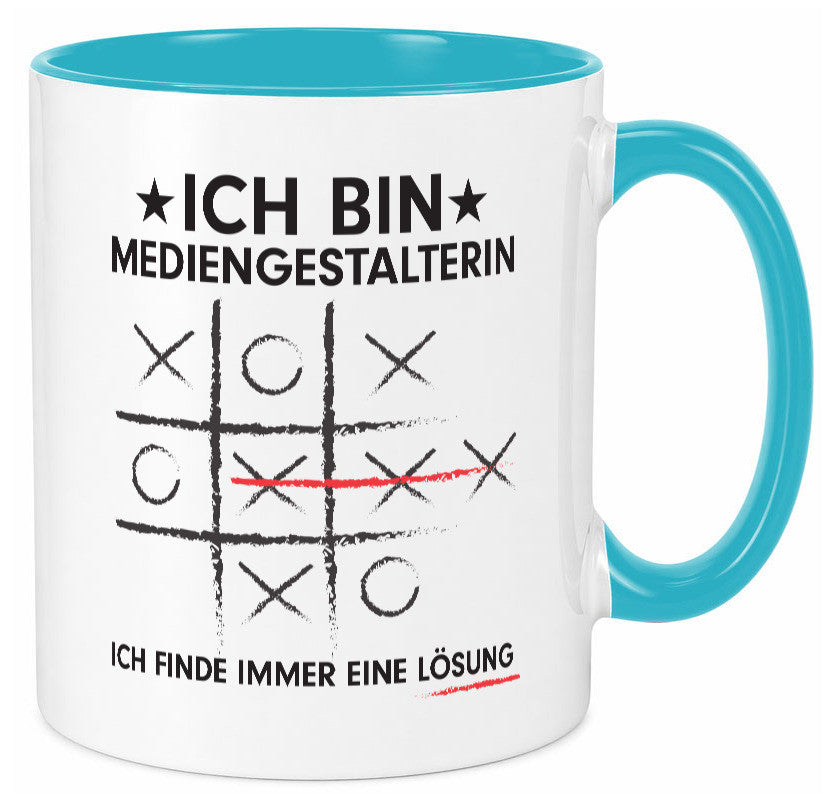 Löse Probleme: Mediengestalterin | Medien Geschenkidee Humor Tasse