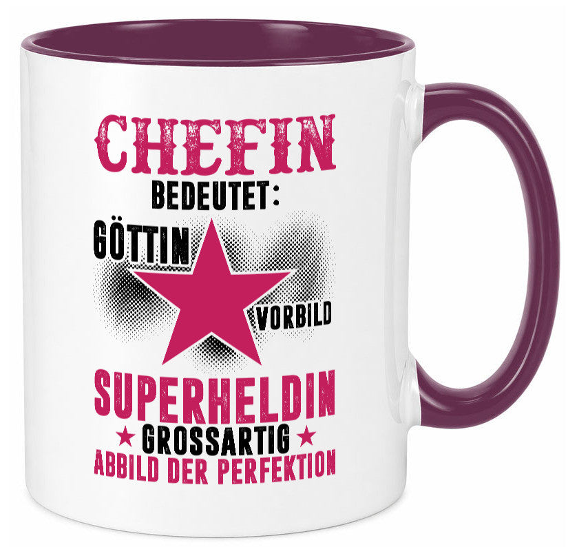 Bedeutung von Chefin | Führungskraft Vorgesetzte Geschenk Arbeit Kollegen Büro
