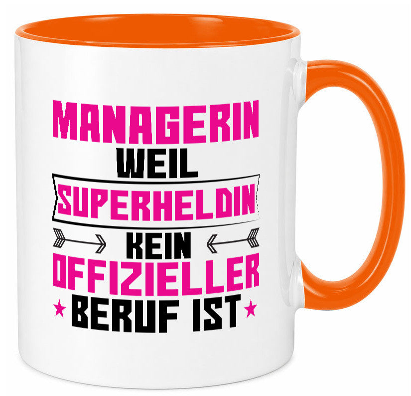Superheldin Managerin | Management Humor Geschenkidee Tasse