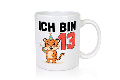13. Geburtstag | 13 Jahre Tiger lustig Geschenkidee Geschenk Tasse