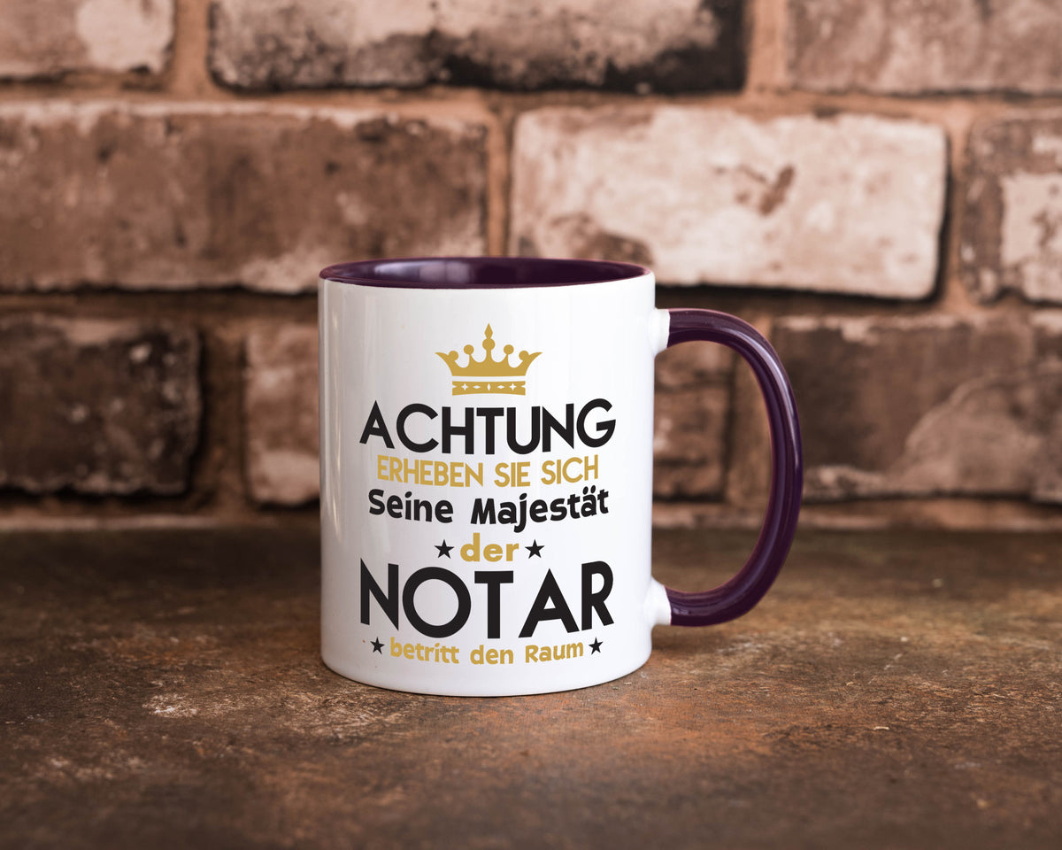 Seine Majestät Notar | Jurist Humor Geschenkidee Tasse