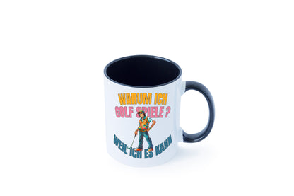 Der Golfspieler, Golfen, Freiheit beim Golfe, lustig Humor Geschenkidee Tasse