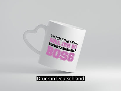 Ich bin der Boss Geschenk Humor Geschenkidee lustiger Spruch Tasse