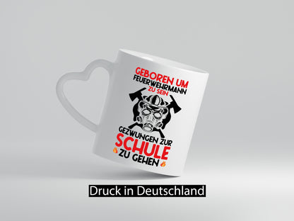 Geborener Feuerwehrmann | Feuerwehr Brand Maske Schule lustiger Spruch Geschenk