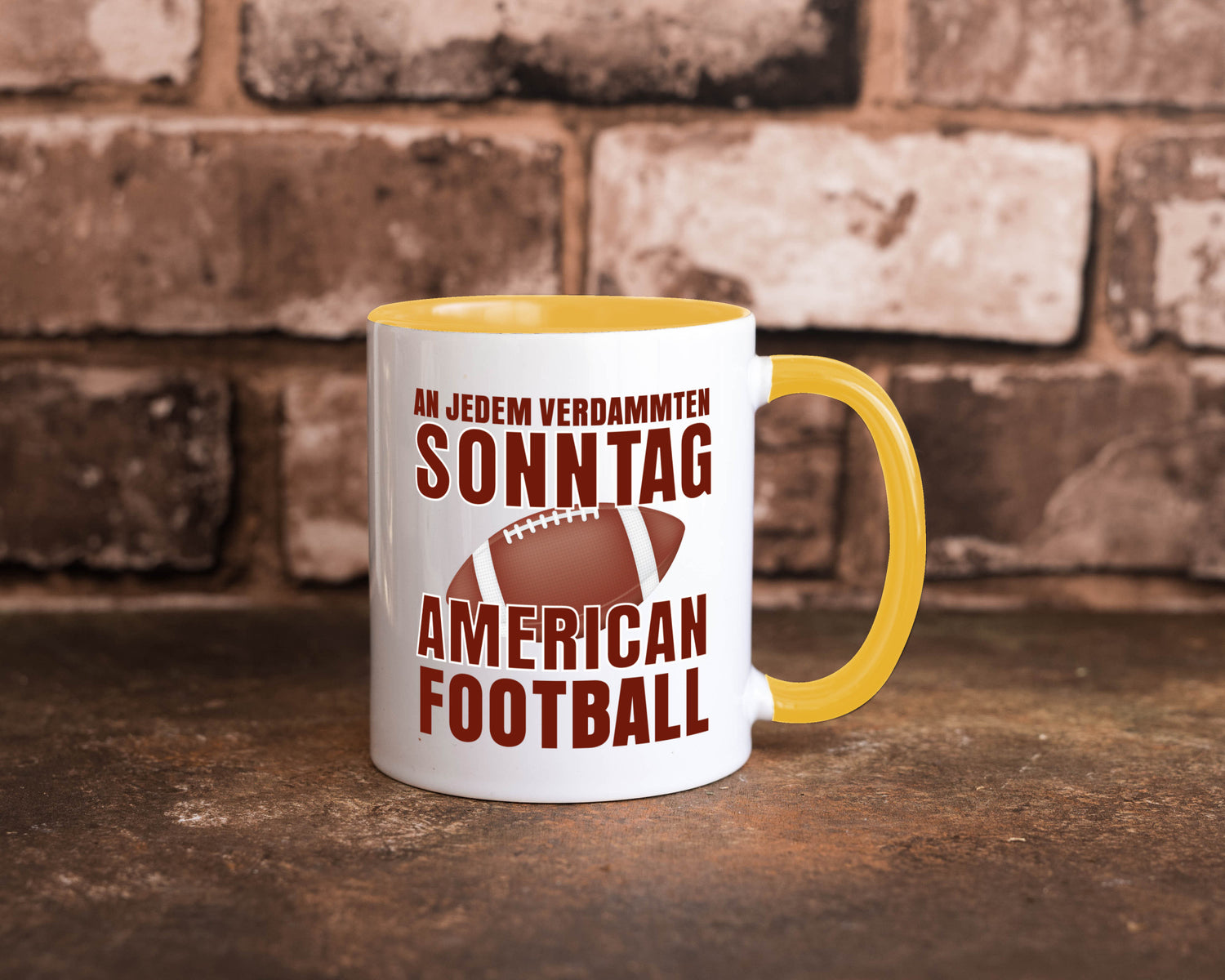 American Football | Sportfan Motiv jeden Sonntag Humor Geschenkidee Tasse