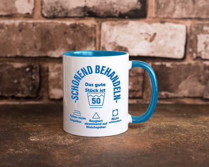 Schonend behandeln | 50 Geburtstag Humor Geschenkidee Tasse