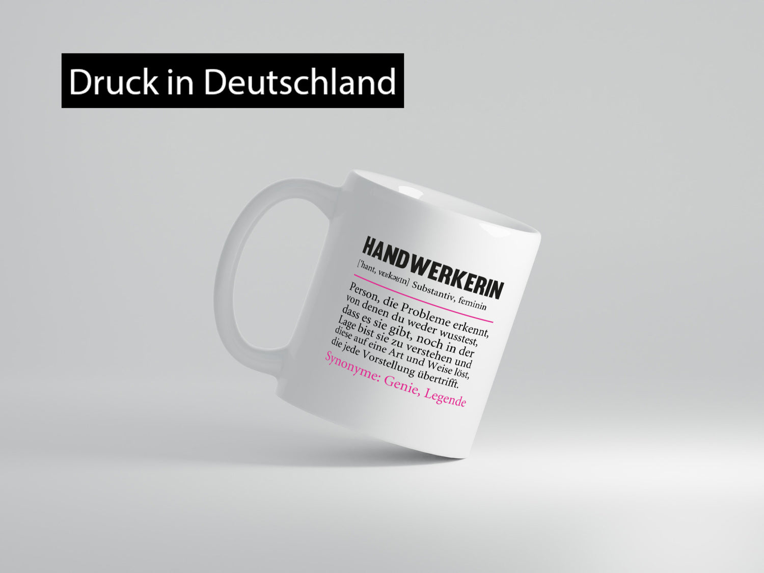 Handwerkerin | Spruch Humor Beruf Handwerkerinnen Geschenk Arbeit Kollegen Büro