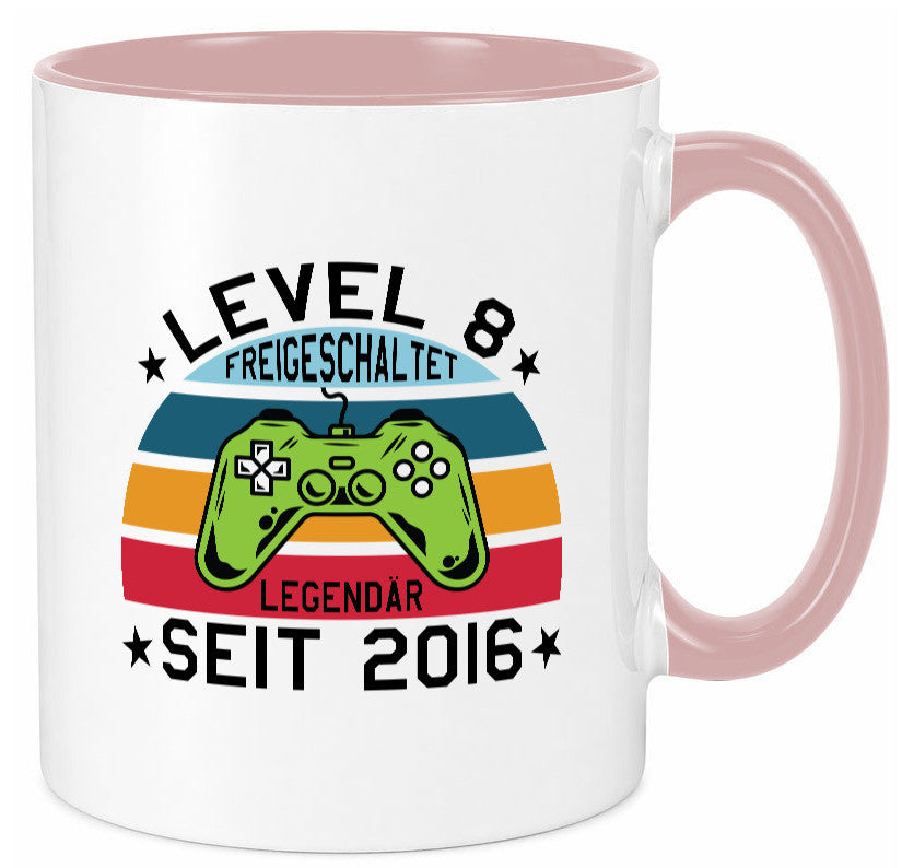 Level 8 | legendär seit 2016 Controller Geschenk Humor Geschenkidee lustiger Tasse