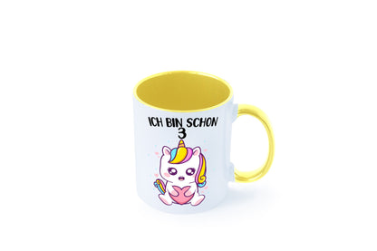 3. Geburtstag | Ich bin schon 3 Jahre Einhorn Mädchen lustig Geschenkidee