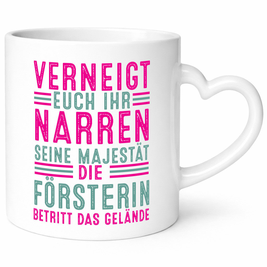 Verneigt euch: Försterin | Forst Arbeit v2 Geschenkidee Kollegen Büro Humor