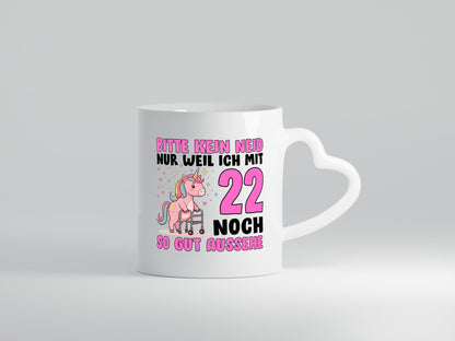 22. Geburtstag | 22 Jahre Mit noch so gut aussehen v2 Geschenkidee Humor Tasse
