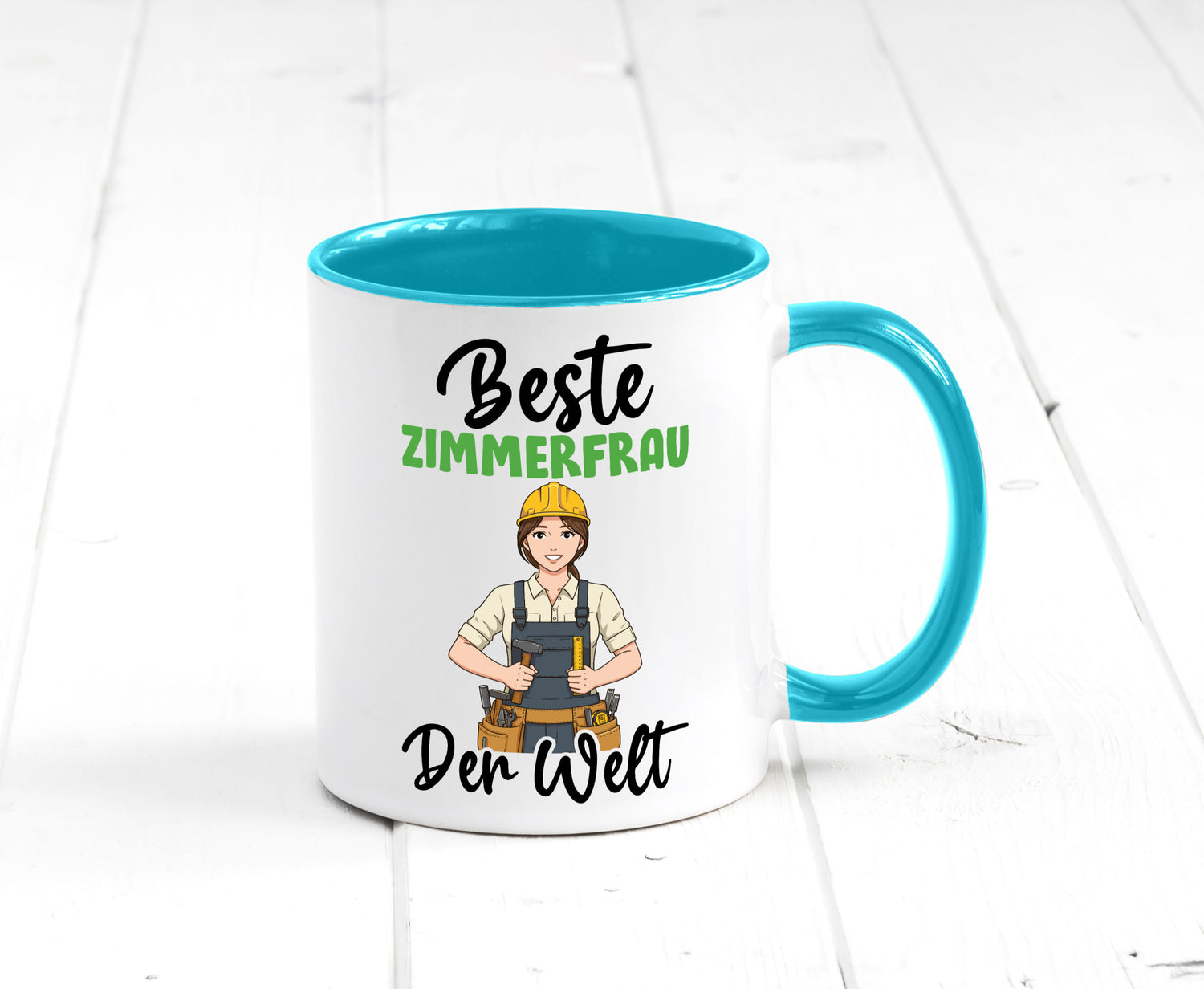Beste Zimmerfrau| Holzbau | Handwerkerin v2 Geschenk Humor Geschenkidee