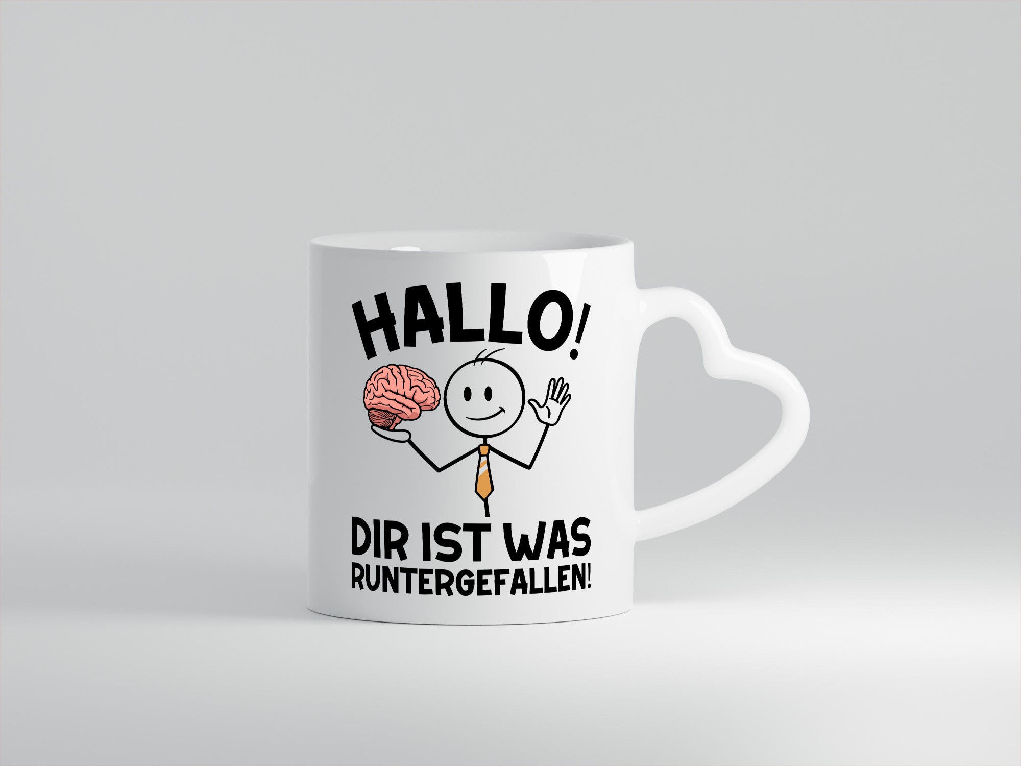 Hallo dir ist was runtergefallen | gehorn Sarkastisch lustiger Spruch Geschenk