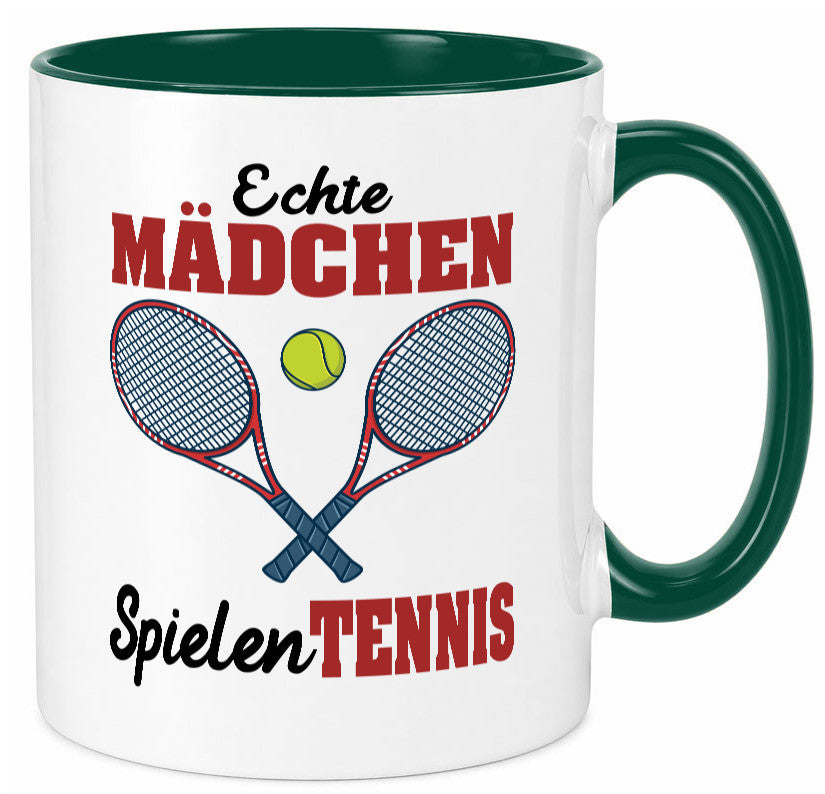 Echte Mädchen Spielen Tennis | Sport Geschenkidee Humor Tasse