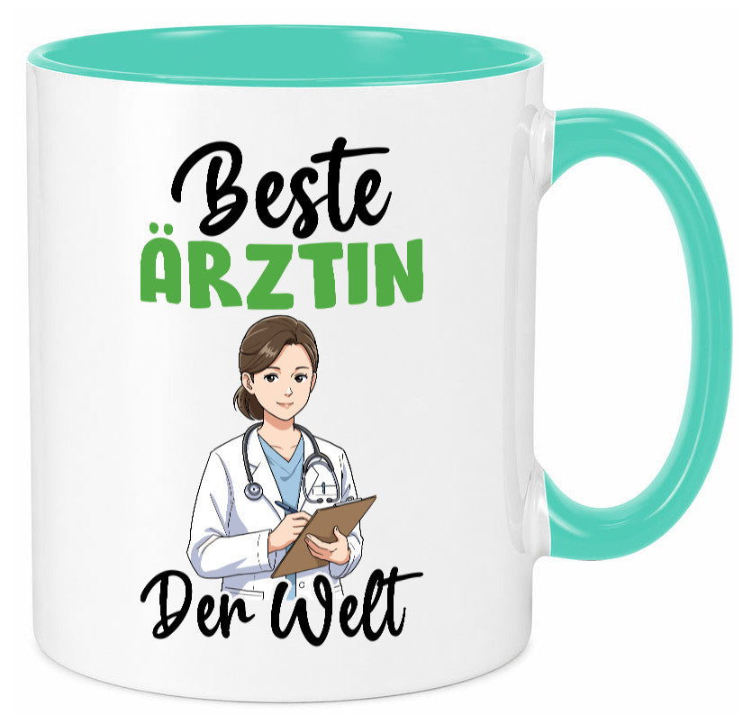 Beste Ärztin | Medizin Doktorin Fachärztin v2 Humor Geschenkidee Tasse