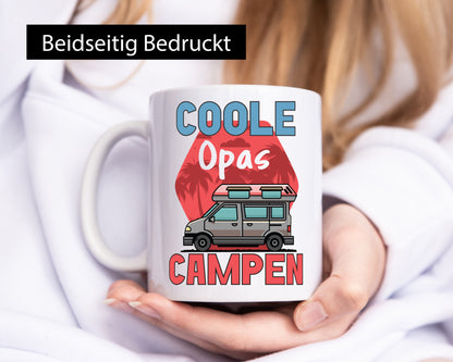Coole Opas campen | Campingwagen Palmen Geschenk Familie Geschenkidee lustiger