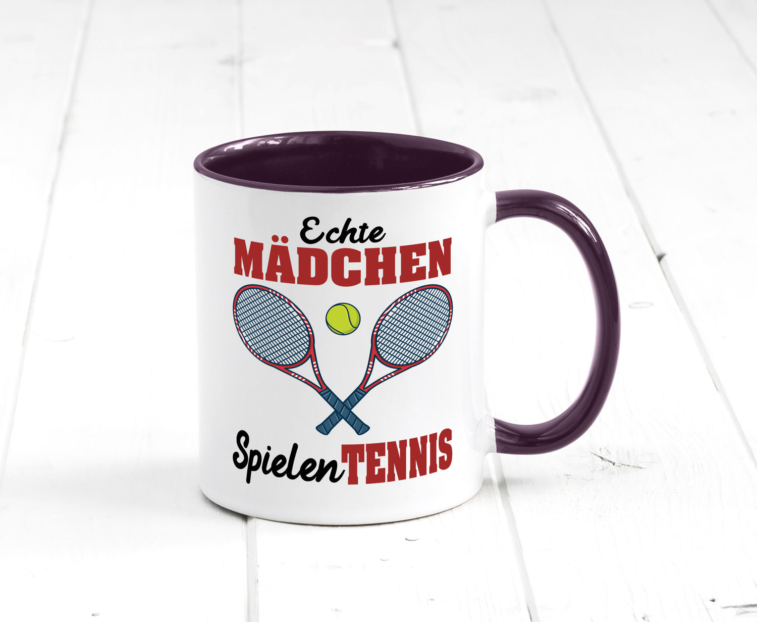 Echte Mädchen Spielen Tennis | Sport Geschenkidee Humor Tasse
