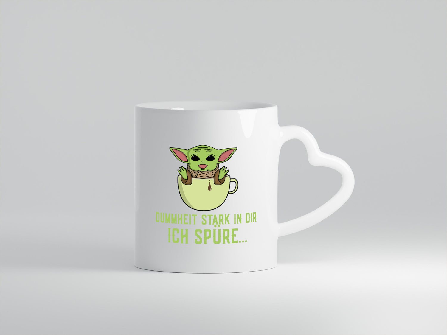 Dummheit stark in dir | Yoda Comic frecher Spruch lustig Humor Geschenkidee