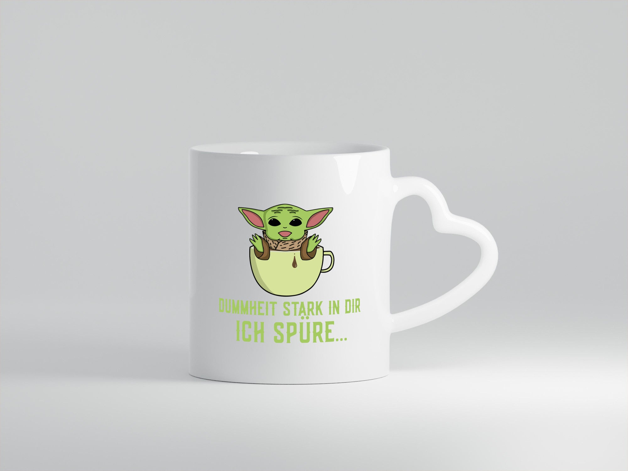 Dummheit stark in dir | Yoda Comic frecher Spruch lustig Humor Geschenkidee