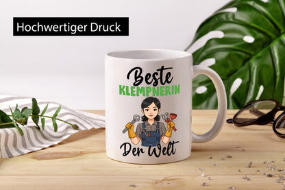 Beste Klempnerin | Klempnerinnen v2 Geschenkidee Humor Tasse