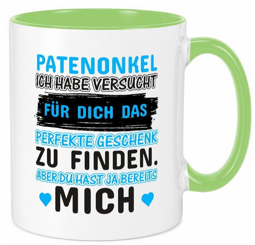 Patenonkel Tasse | lustiger Spruch Pate Onkel Geschenkidee Humor