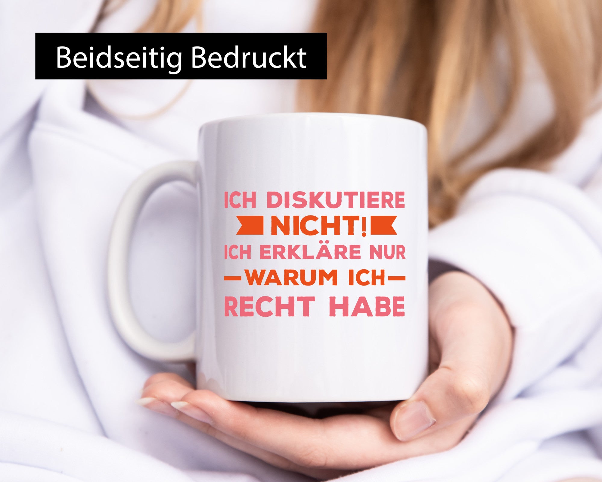 Ich diskutiere nicht | Spruch witzig Besserwisser Geschenk Tierliebhaber Humor