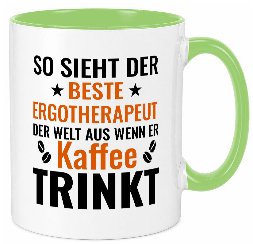 Kaffee trinkt: Ergotherapeut | Ergotherapie lustig Humor Geschenkidee Geschenk