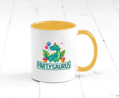 Partysaurus | Geburtstag Dinosaurier Luftballon Geschenkidee Humor Tasse