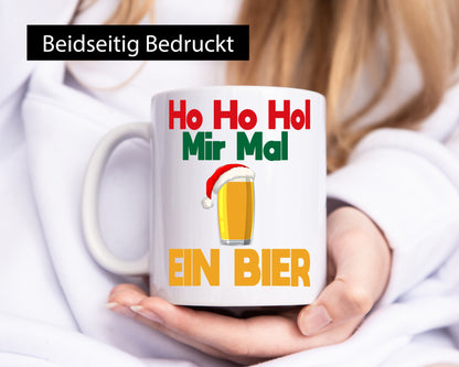 Ugly Christmas | ho hol mir mal ein Bier Biernachten Geschenkidee Humor Tasse