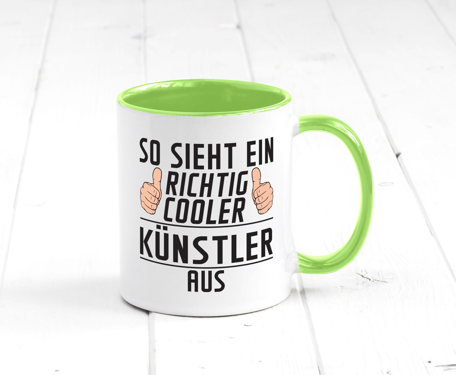 Richtig Cooler Künstler | Spruch lustig Kunst Geschenkidee Humor Tasse