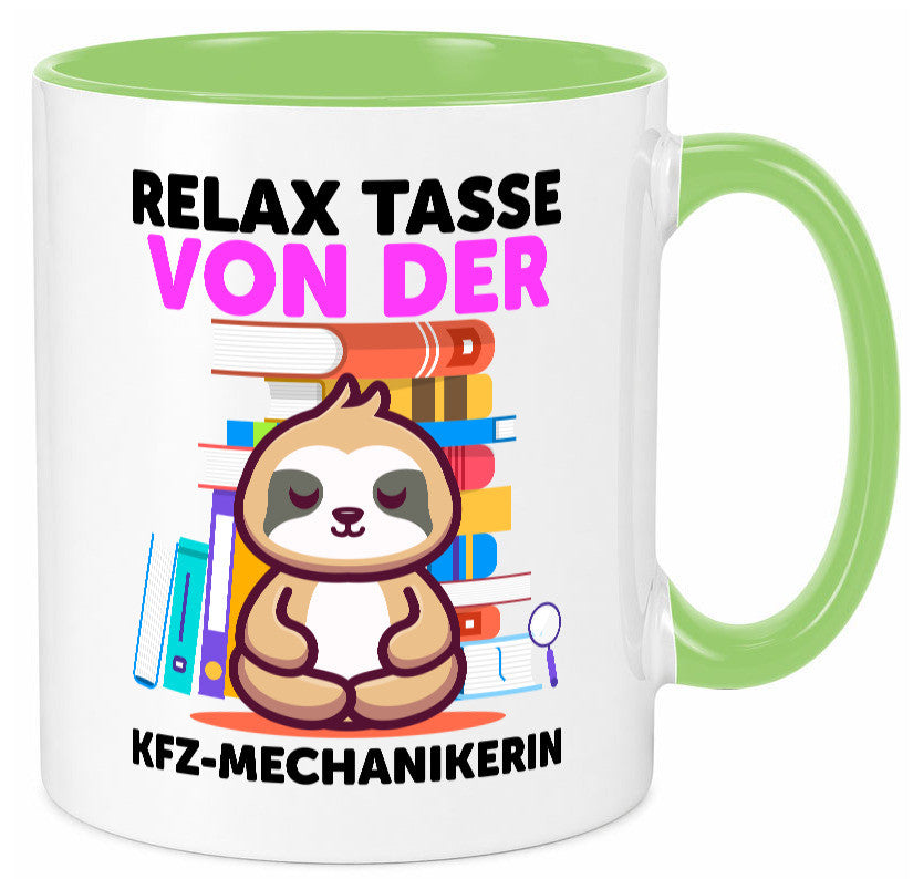 Relax Tasse: KFZ-Mechanikerin | Mechaniker KFZ Humor Geschenkidee Tasse